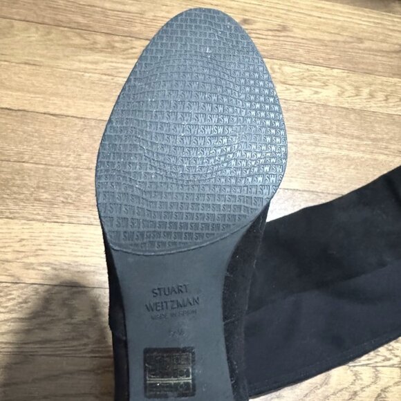 Stuart Weitzman 5050 Reserve Over the Knee Suede Boots Black Suede Size 5.5 - Picture 3 of 4